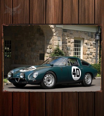 Металлическая табличка Alfa Romeo Giulia TZ